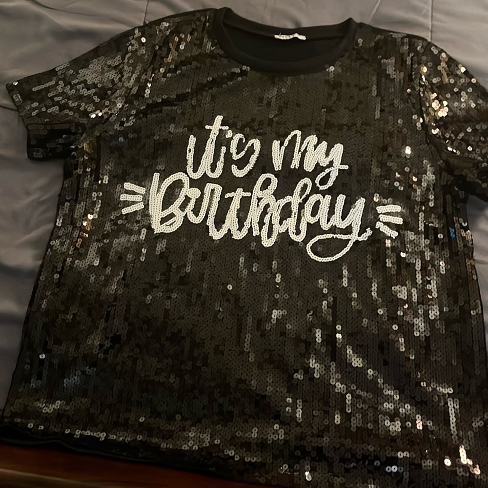 Black and white it’s my birthday shirt